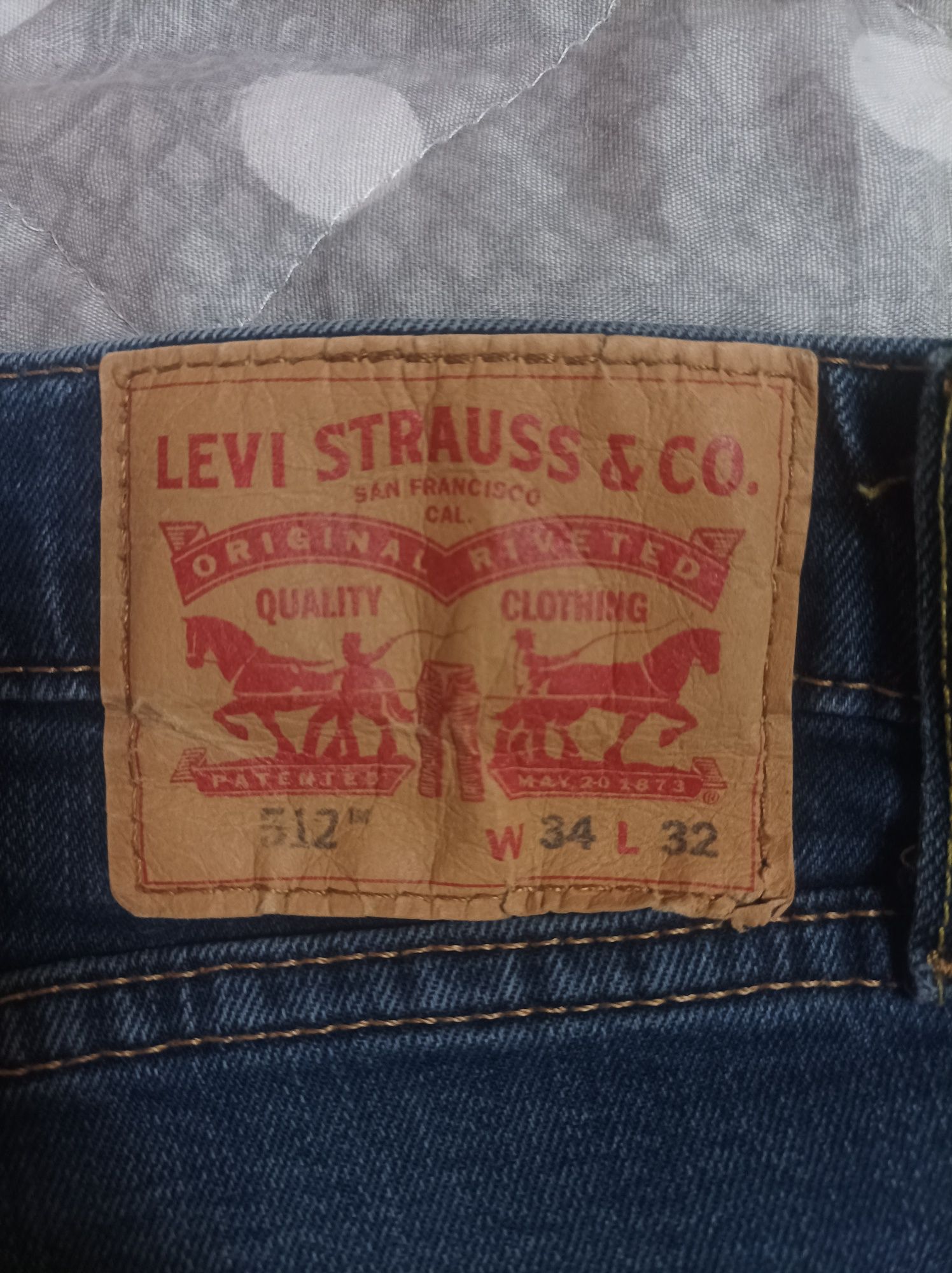 Джинси Levi's 512 w34 l32