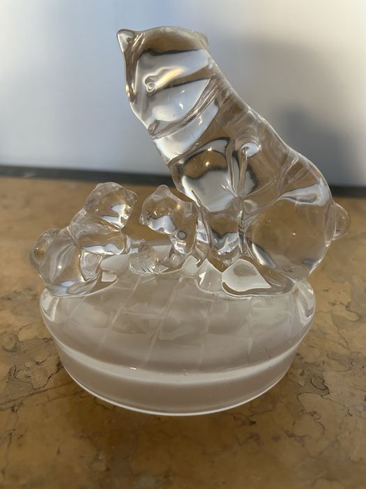 Estatueta decorativa em cristal