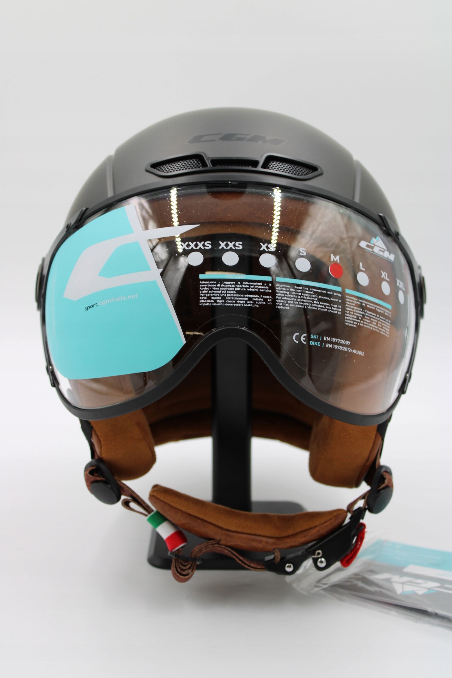 kask rowerowy cgm vintage nero ebi r. m