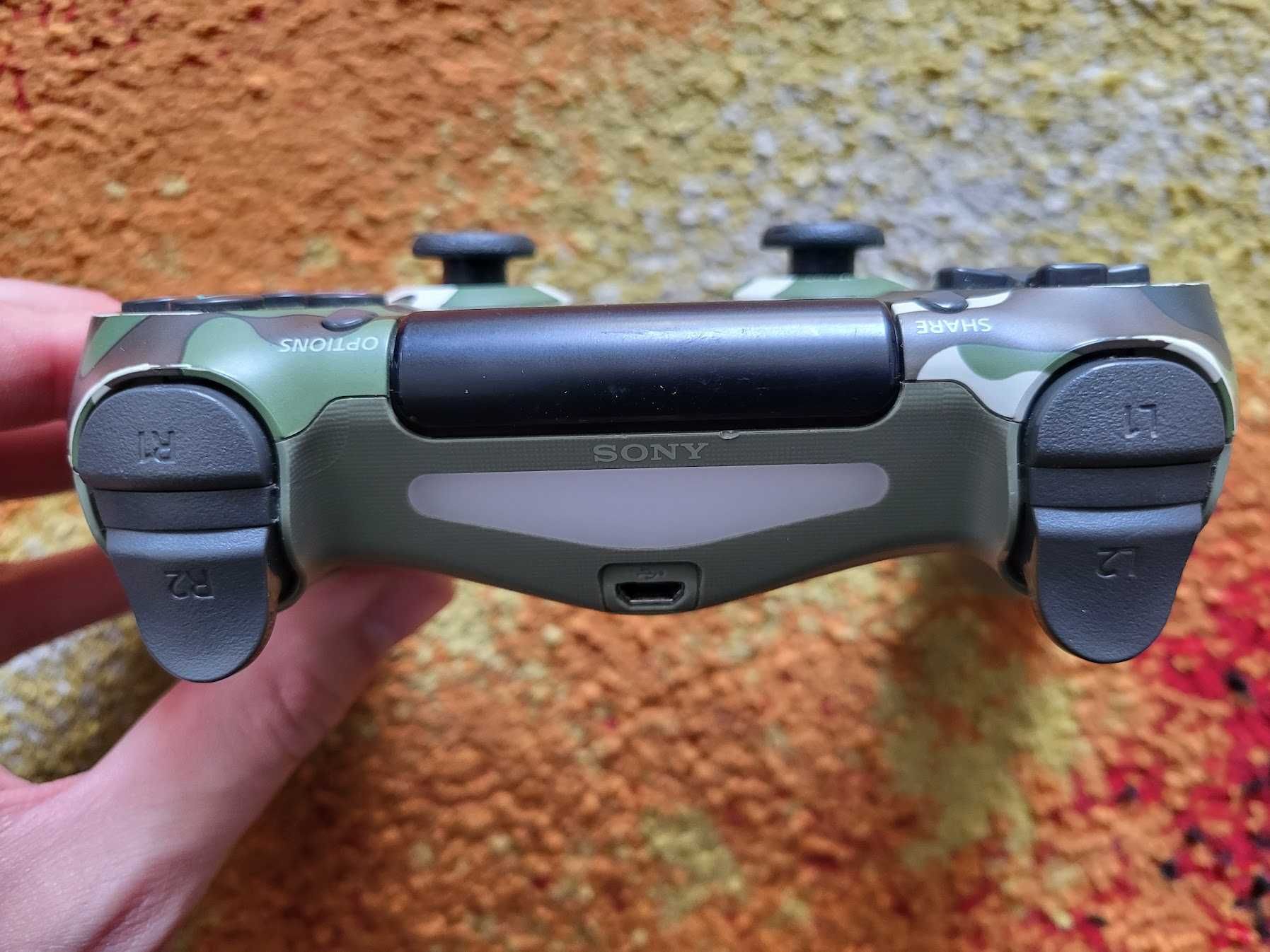 Oryginalny Pad PS4 Playstation 4 SONY Zielony Camo V2 - Stan BDB