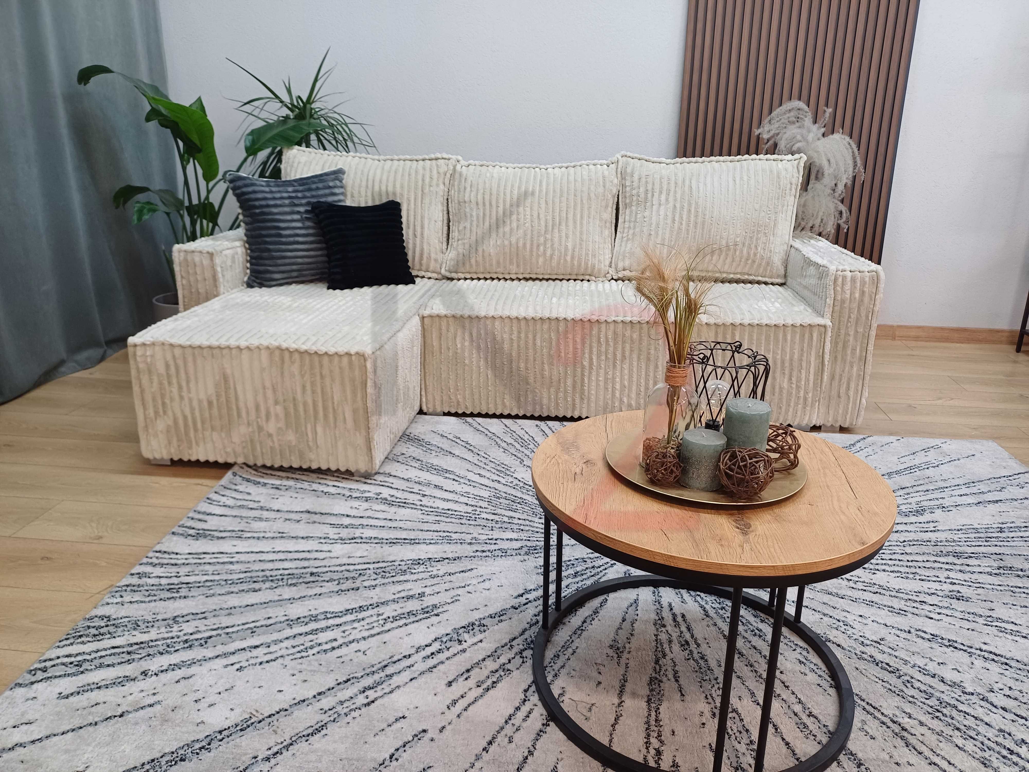 ORLEAN, narożnik sztruks 230x140 cm, sofa, szybka dostawa +gratis