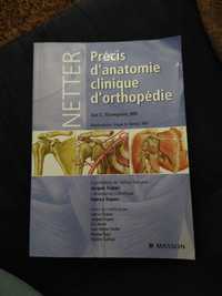 Livro em francês de anatomia clínica de ortopedia
