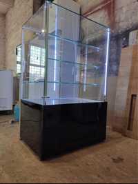 Холодильная витрина, кондитерская витрина для десертов, стеклянный куб