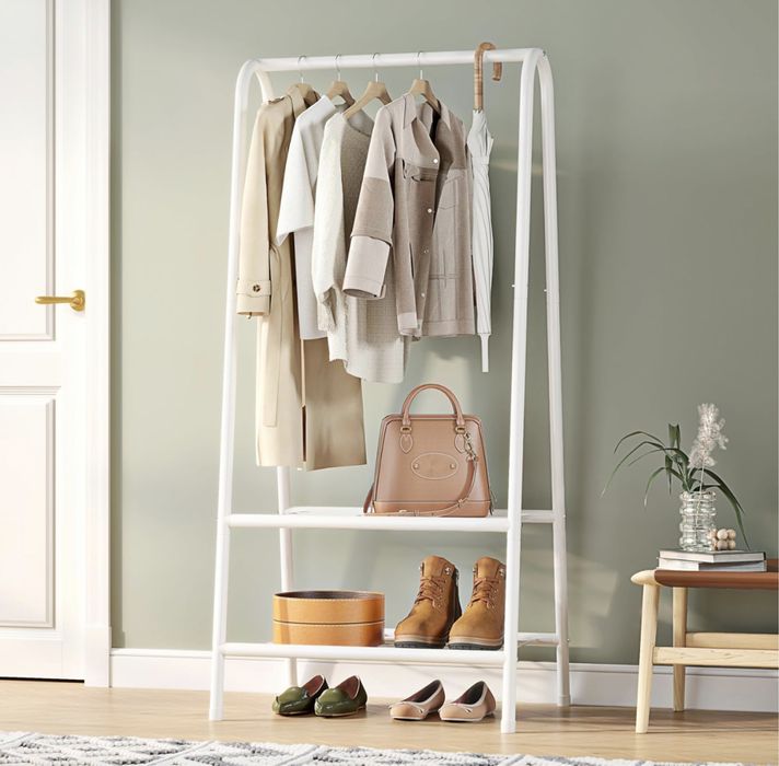 Nowy metalowy wieszak na ubrania, regał, półka, sypialnia, salon!