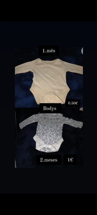 Roupa de bebê em 2 mão