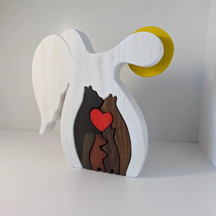 Сімейні Сувеніри Подарунки Пазли Статуетки з дерева