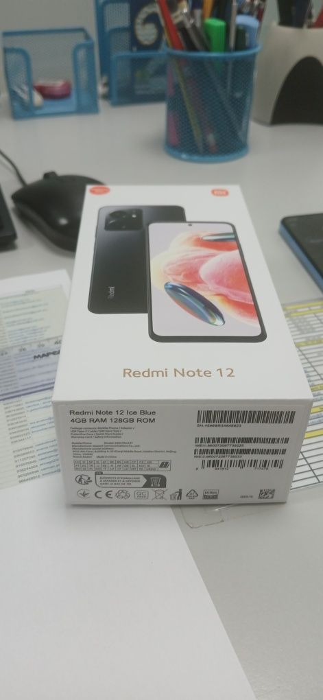 I REDMI NOTE 12 Azul 4GB Ram e 128GB Rom