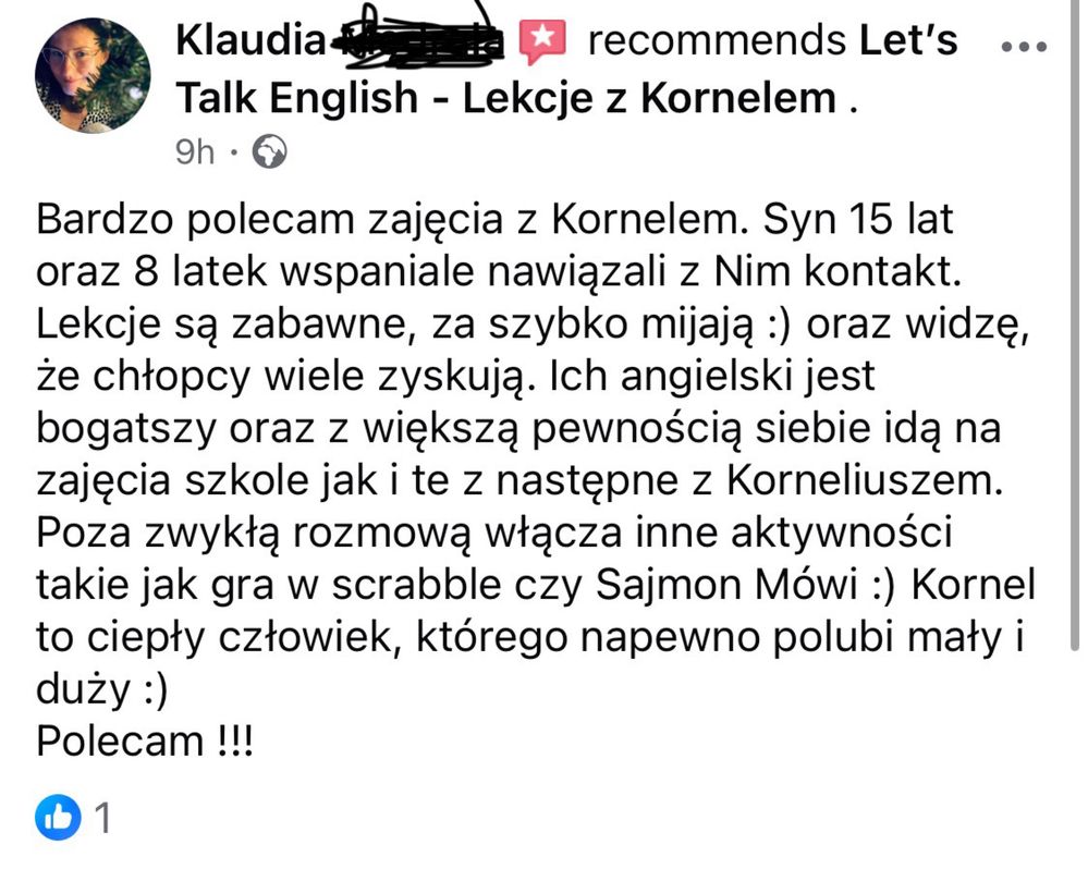 Odkryj angielski z native speakerem online