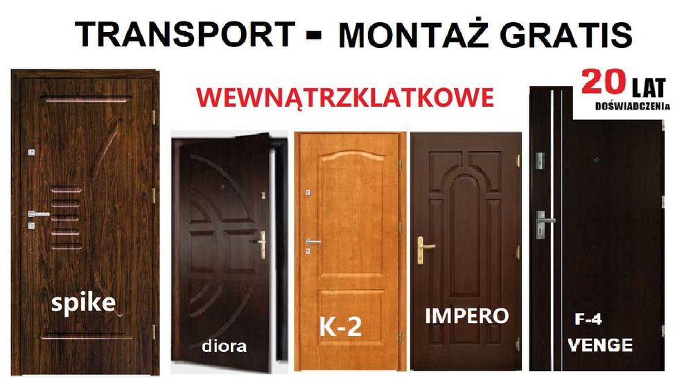 Drzwi ZEWNĘTRZNE z montażem do mieszkania wejściowe-wewnątrzklatkowe