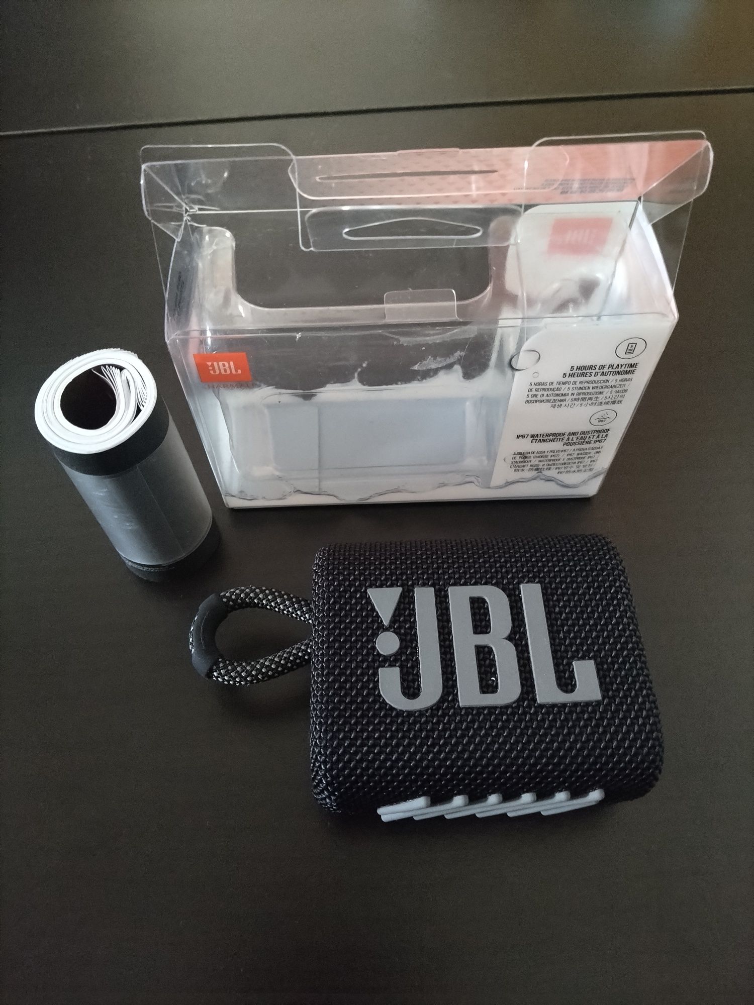 Coluna JBL Go3 como nova