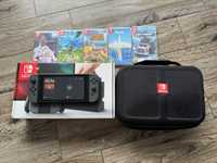 Konsola Nintendo Switch duży zestaw etui gry