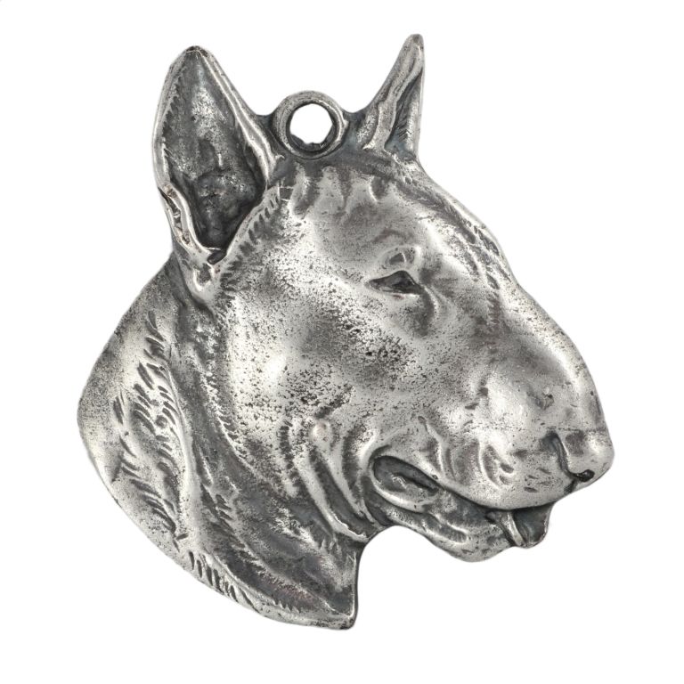 Bulterier brelok posrebrzany Art-Dog