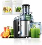 Sokowirówka FOHERE 800W – 75mm wlot, 2 biegi, szybkie wyciskanie, B+