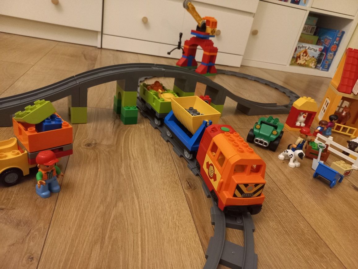 Lego duplo 10508 pociąg kolejka farma