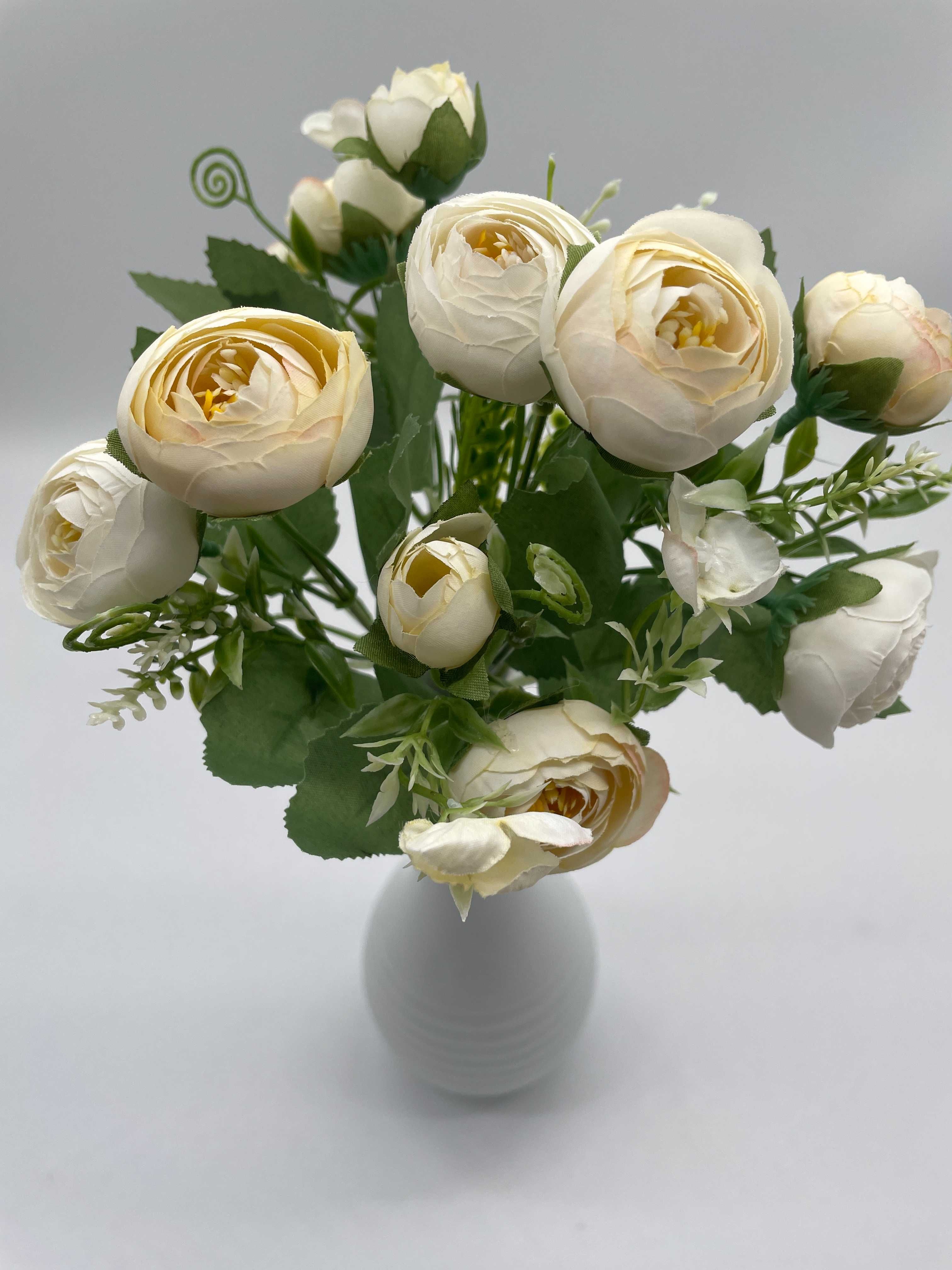 Mini Bukiet Róży Herbacianej Kolor Biały-Ecru