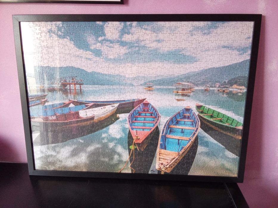 Quadro feito de puzzel