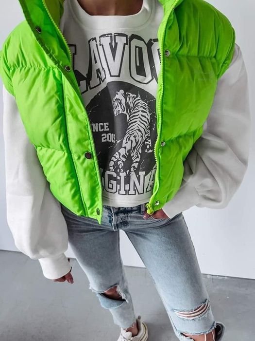 Kurtka Olavoga Altia S M zielona blekitna