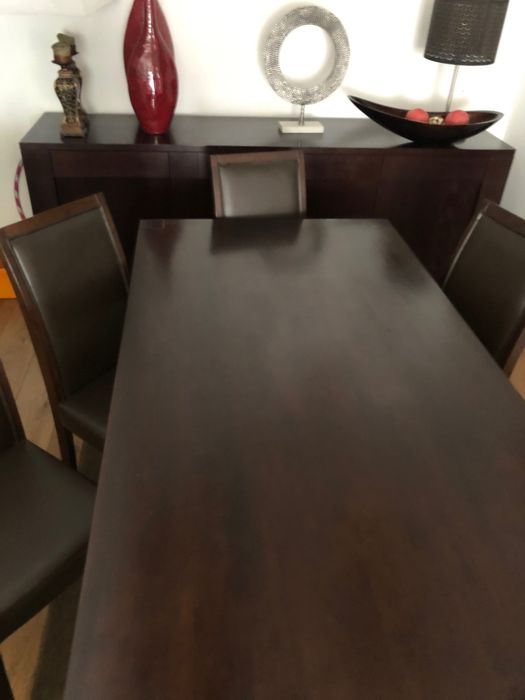 Mesa e cadeiras vintage