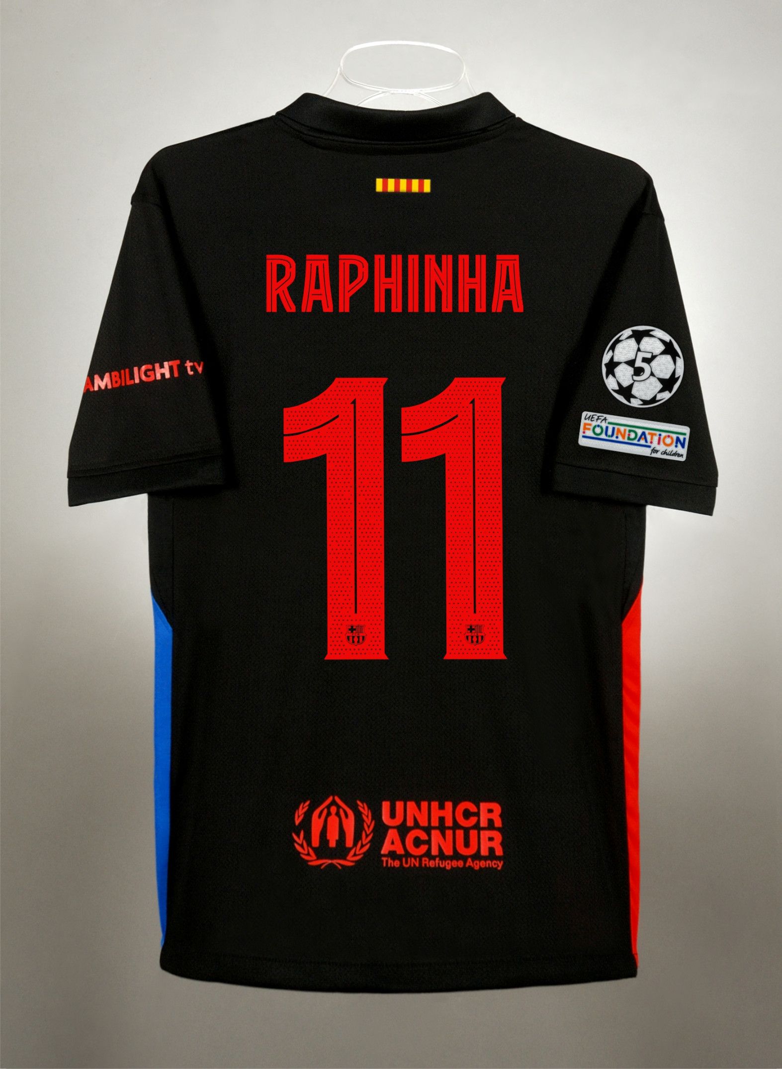Koszulka FC Barcelona 24/25 LM wyjazdowa RAPHINHA 11 r. M 48h