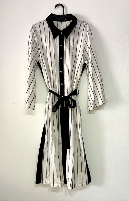 Vestido comprido com riscas (Stévia, tamanho 42)