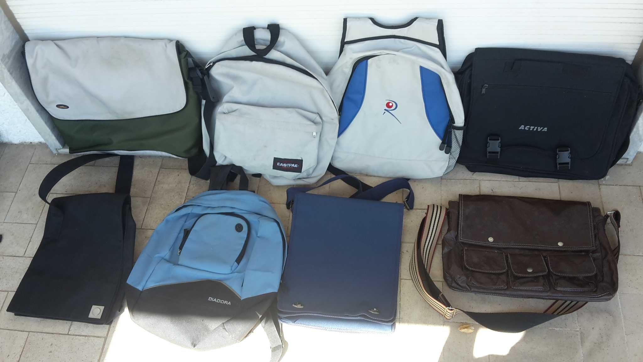 MALAS Diversas Ombro e Mão Para DESPORTO Com Fechos. Com 8 Fotos
