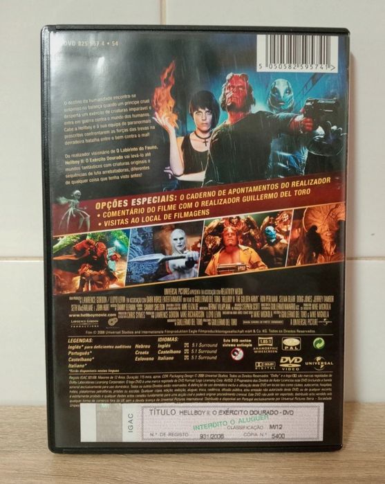 DVD helboy o exército dourado