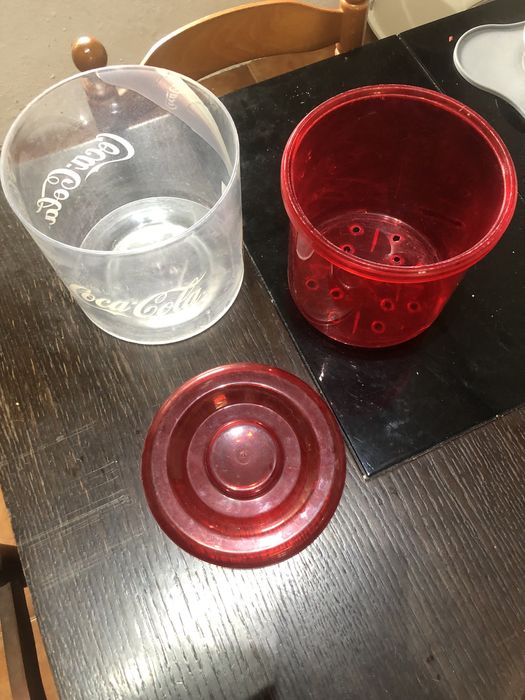 Balde de gelo da coca cola