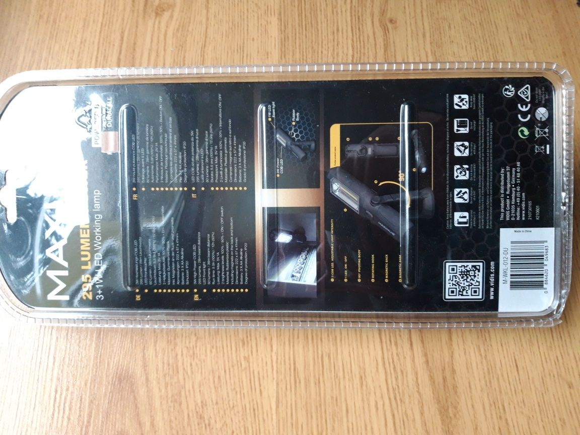 Latarka Maximus 295 Lumen Power magnes lampka