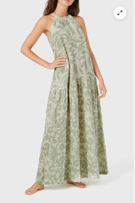 Vestido comprido verde menta Mr Mood