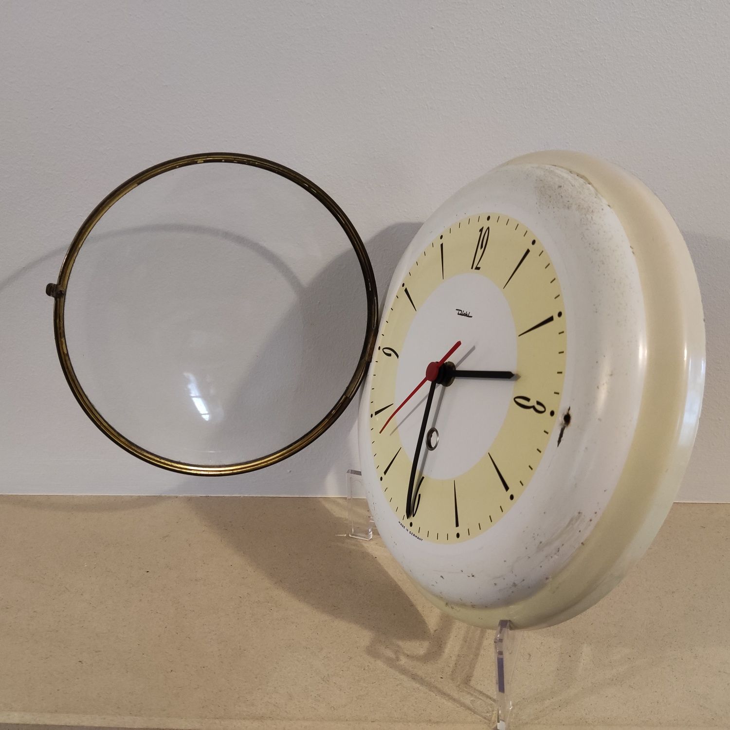 Diehl - Relógio vintage de parede modernista (Alemanha)