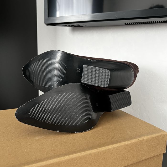 Стильні шоколадні козаки / шоколадні ковбойки / коричневі козаки