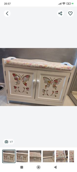 Szafka z siedziskiem Ławeczką/ pufka