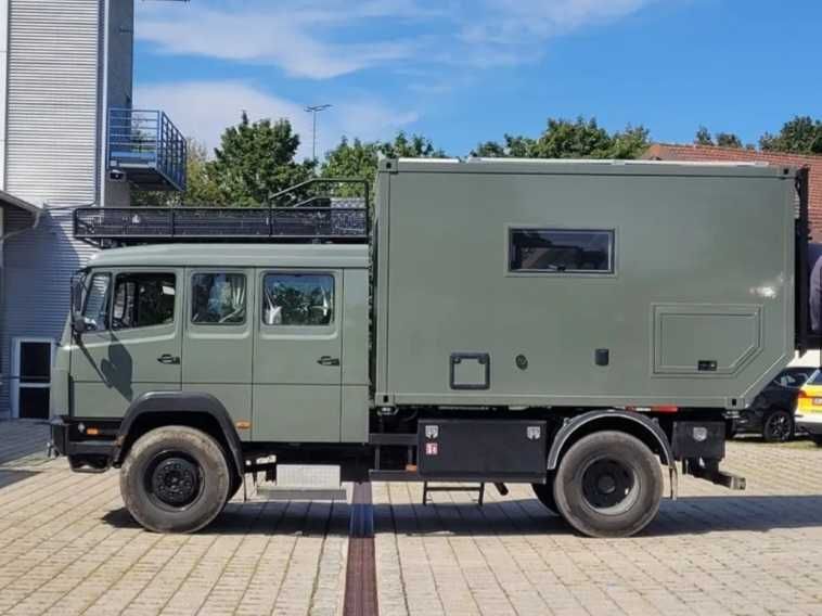Mercedes Benz 1124 4x4 kamper pojazd strażacki ZIEGLER straż MAN