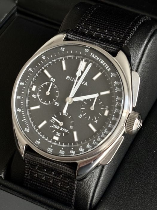 Bulova Lunar Pilot 43,5 mm – Versão nova, sem riscos, completa