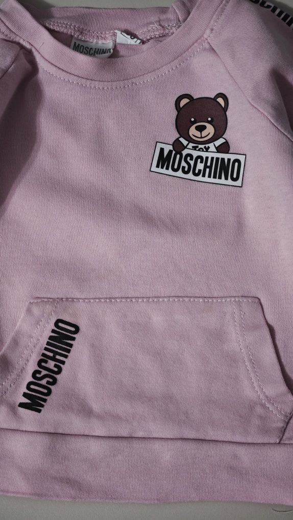 Moschino toy bluza dziecięca bawełniana niemowlęca 80 cm