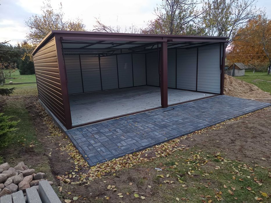 Garaże blaszane garaż blaszany 6x5 7x5 6x6 wiata blaszana profil kolor