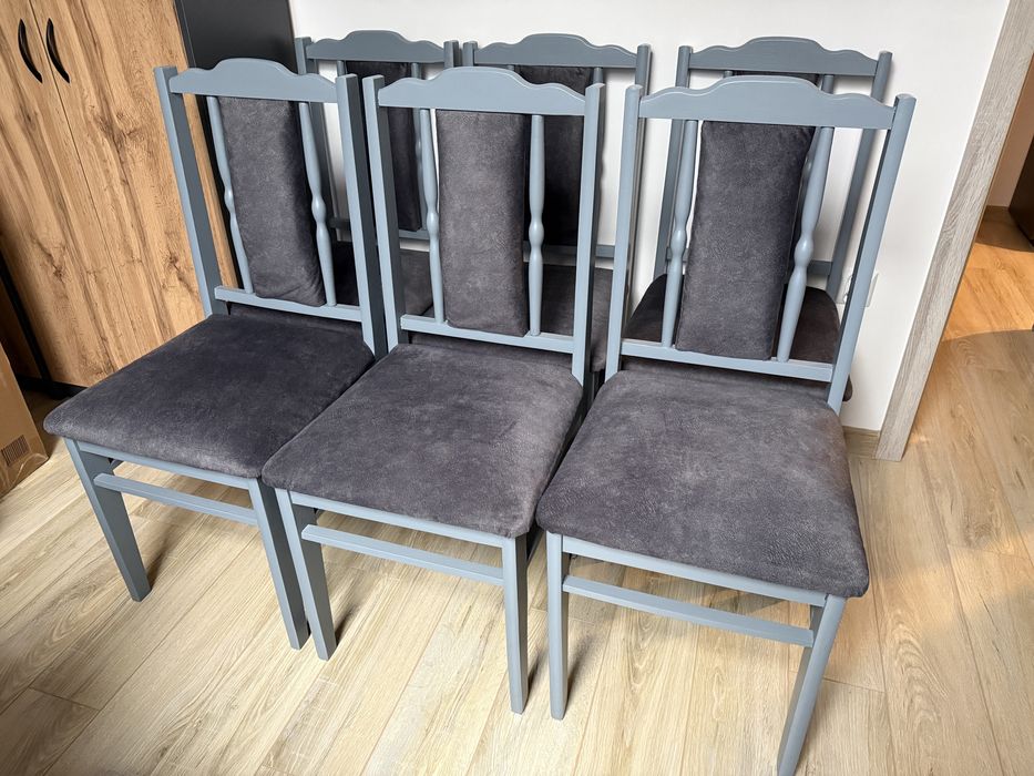 Krzesła z litego drewna bukowego do jadalni