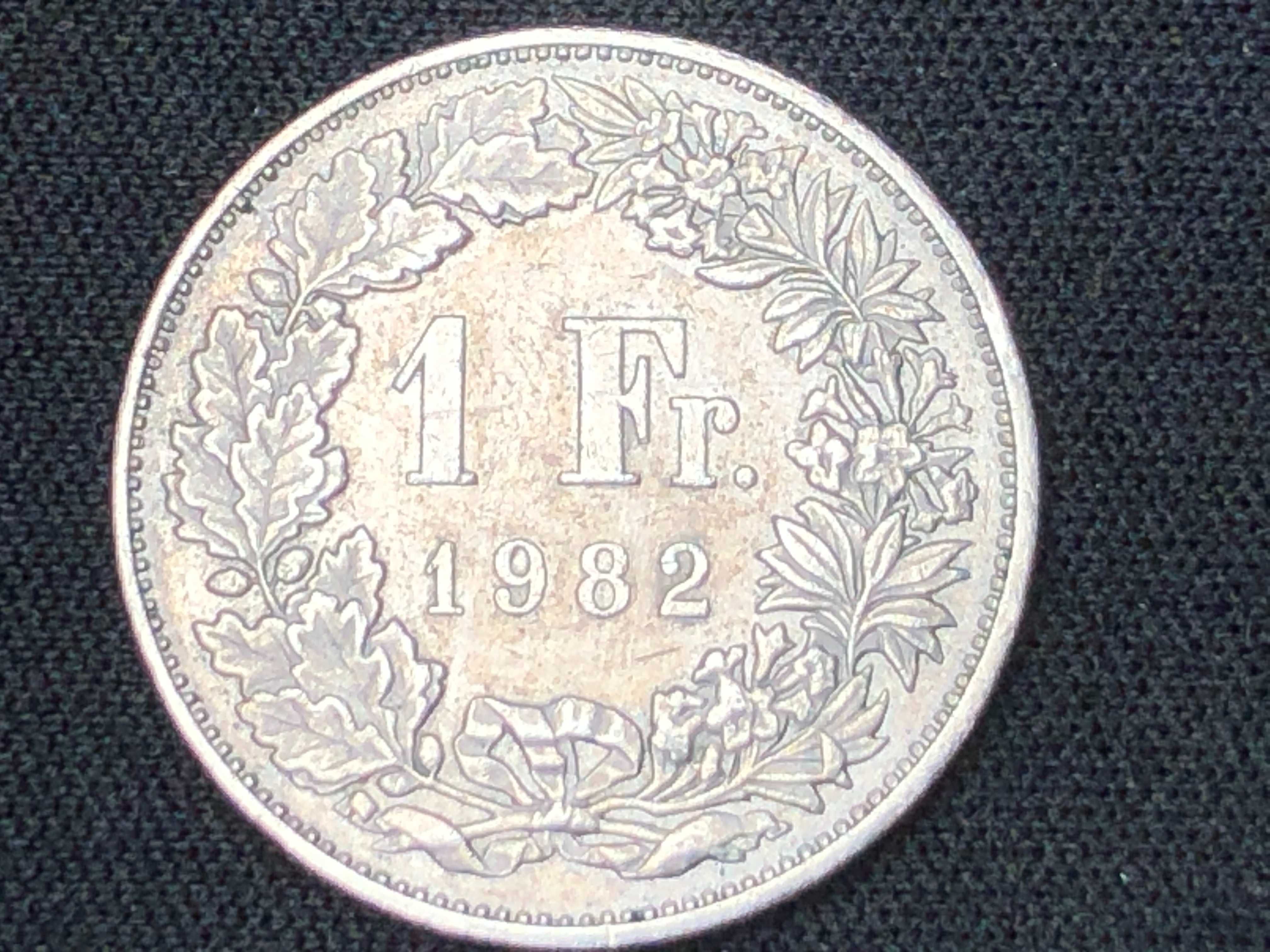 Suiça 1982 - 1 Franc Cuproniquel