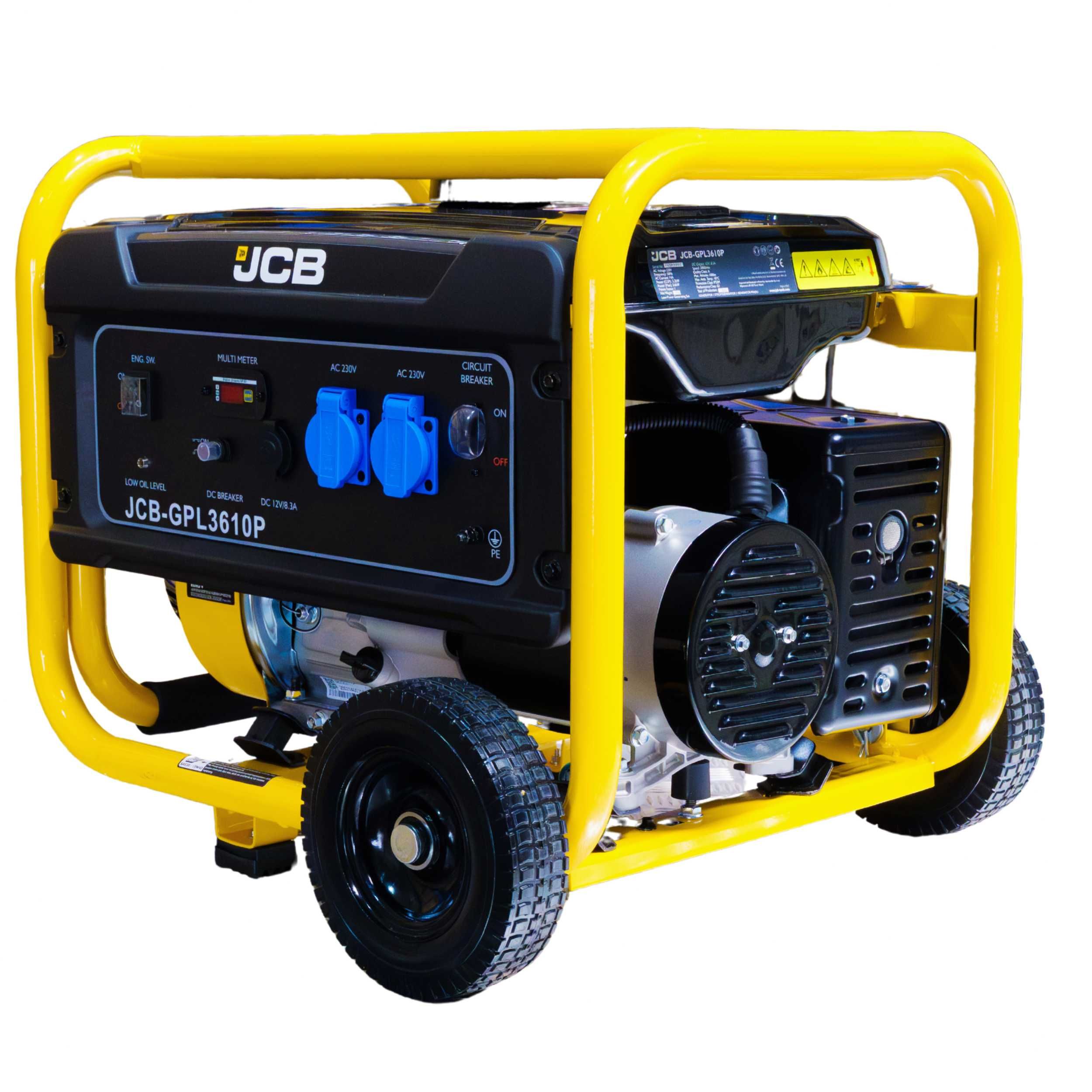 JCB Tools Agregat prądotwórczy jednofazowy 3,6 kW AVR Generator prądu