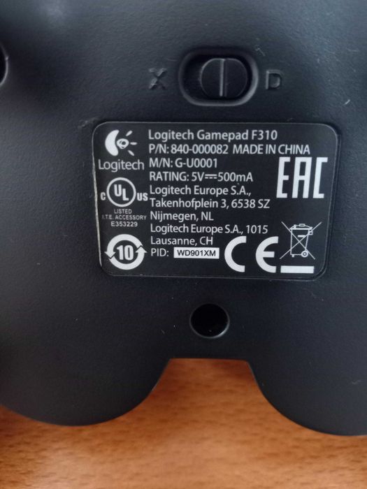 Comando LOGITECH F310 (PC - USB) em excelentes condições