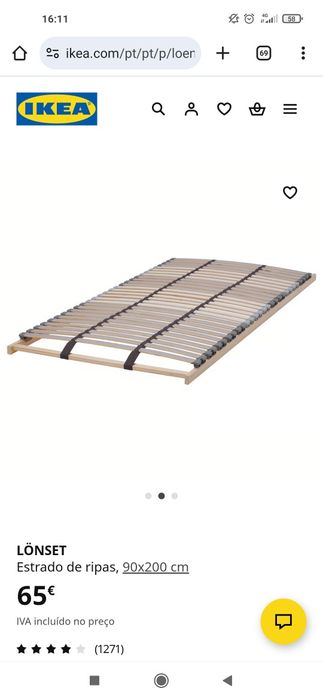 2 Estrados Ikea solteiro ou casal