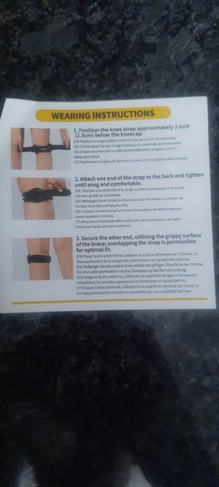 Opaska PODTRZYMUJĄCA stabilizująca rzepkę stabilizator kolana