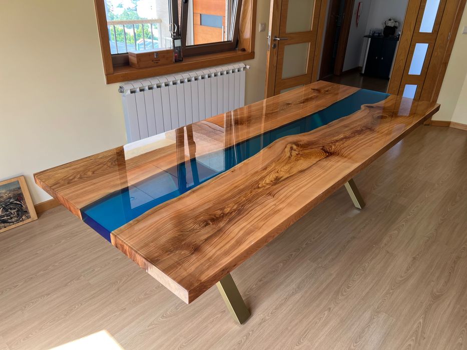 Mesas jantar resina epoxy