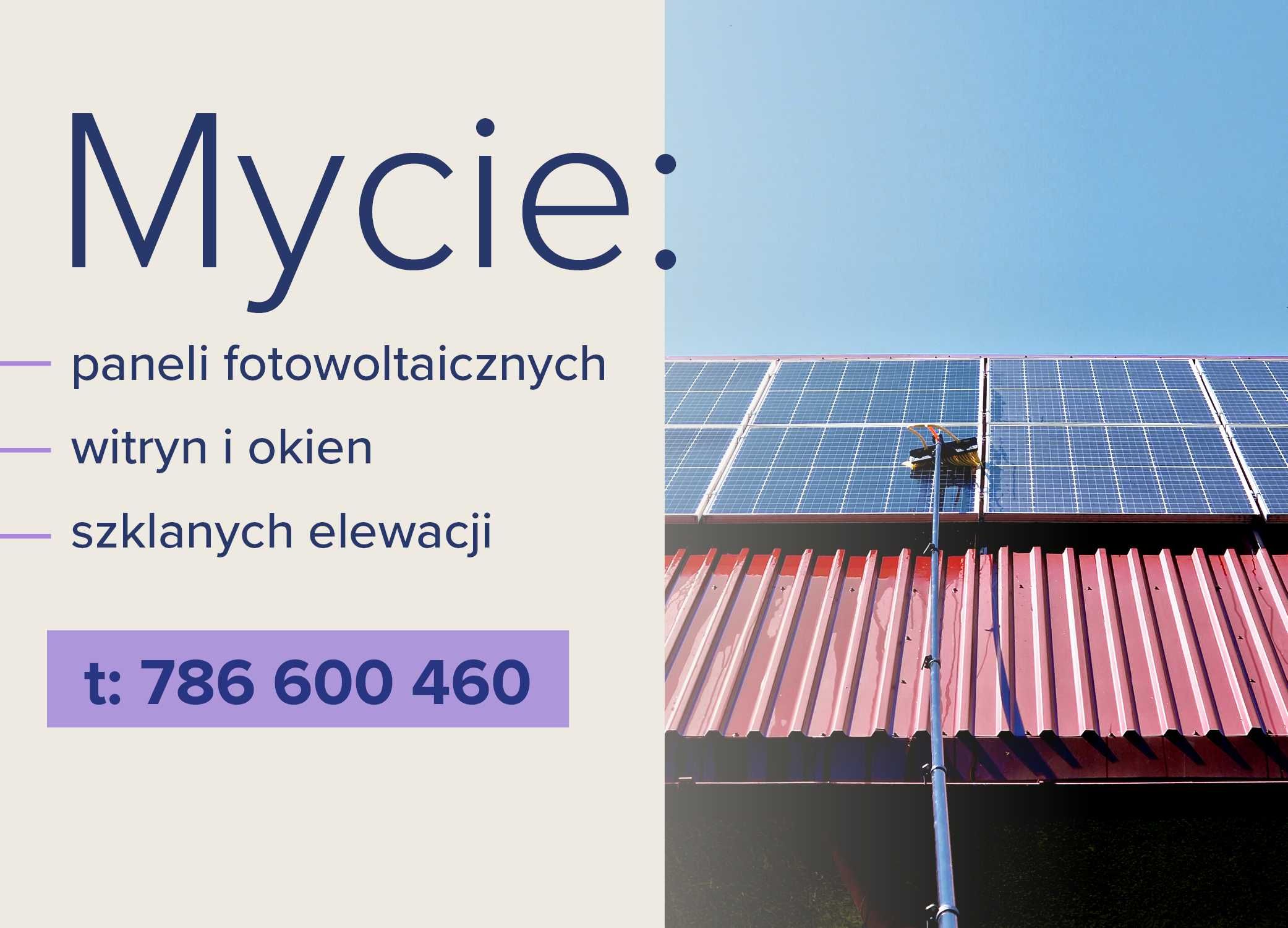 Mycie modułów fotowoltaicznych szyb przeszkleń dachów atrakcyjne ceny!