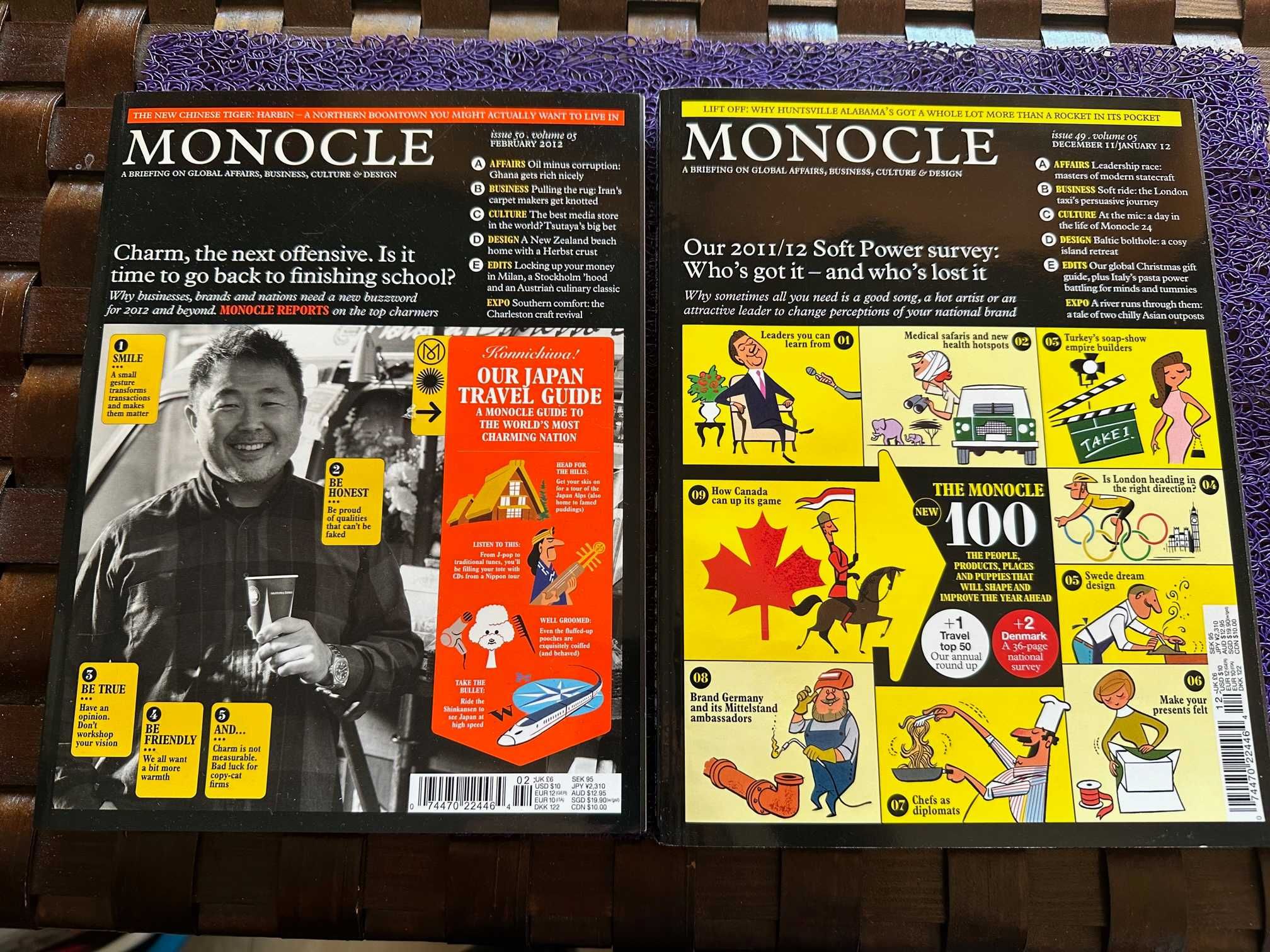 Revistas Monocle como novas