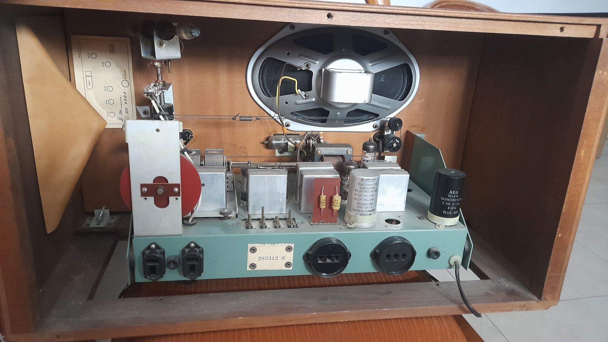 Radio lampowe dunskie palisander 1960rok