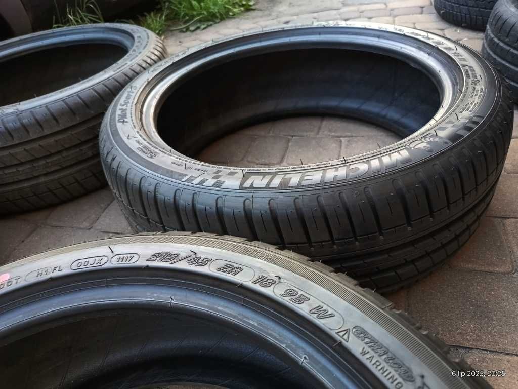 NOWE 215/45 R18 93W 4Opony MICHELIN Pilot Sport3 ExtraLoad RIM-Pro~8mm