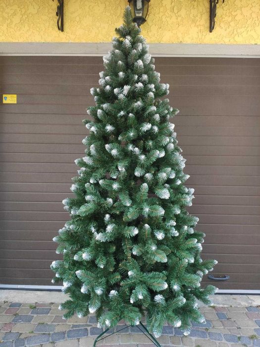 Штучні ялинки різного розміру, пвх та литі, з шишками та без, сині