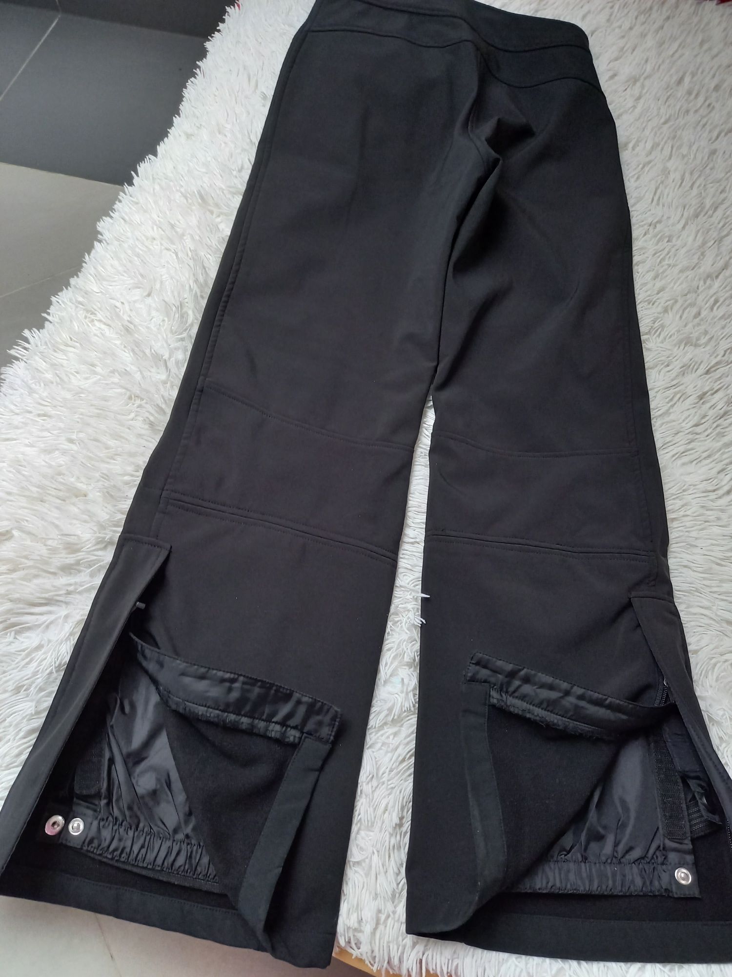 Spodnie narciarskie męskie czarne rozmiar 38