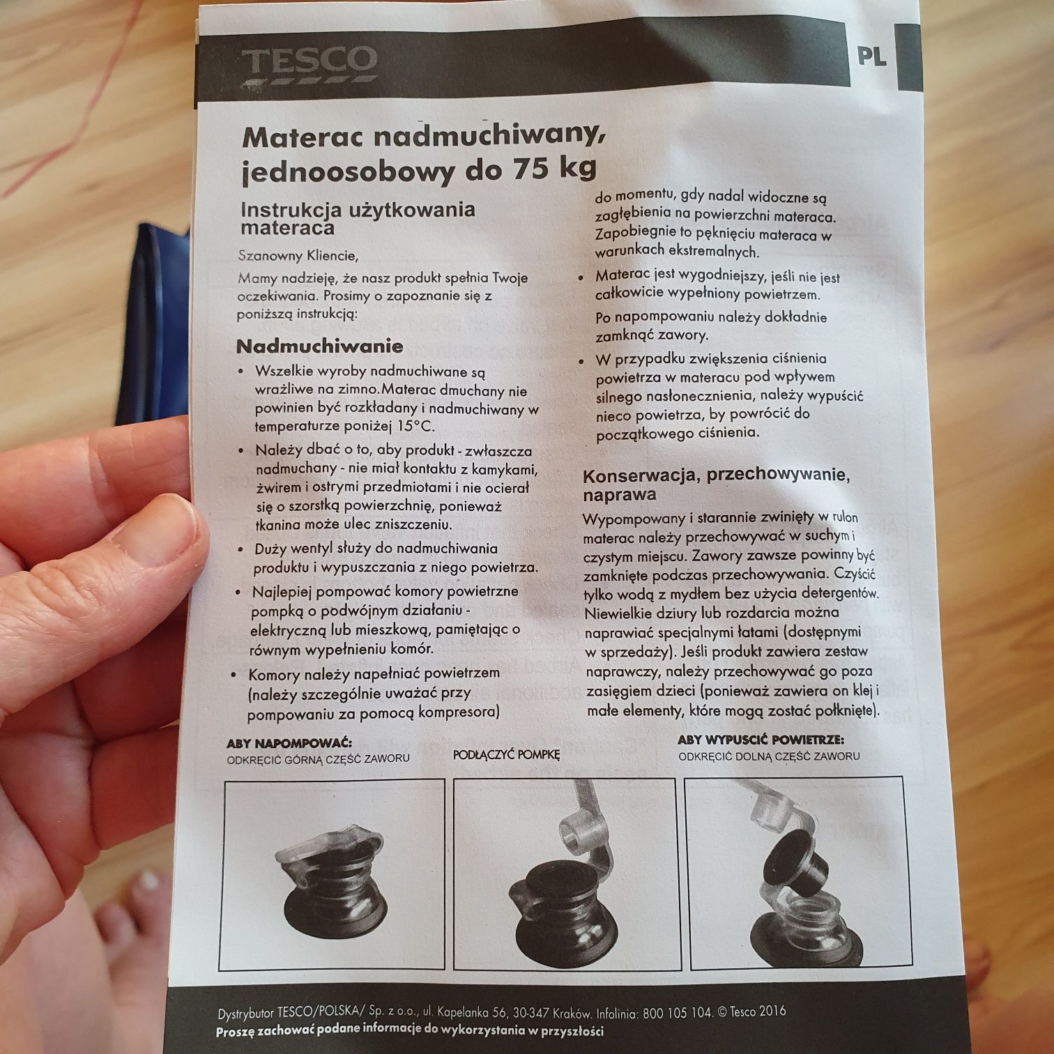 Materac jednoosobowy flokowany